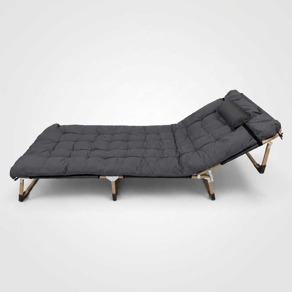 Catre plegable acolchado